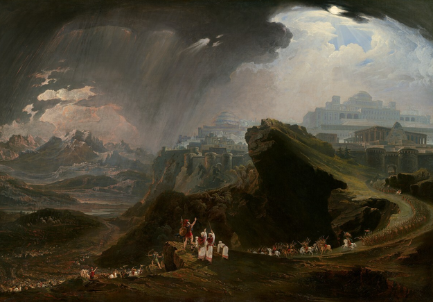 Joshua commanding sun over gideon