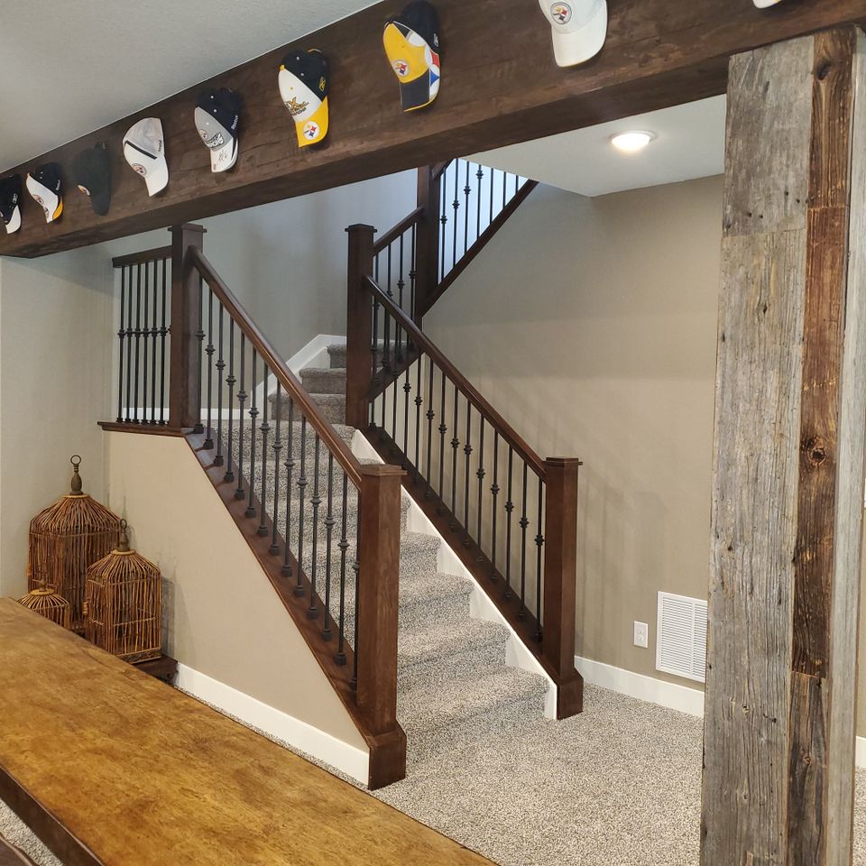 Basement stair case