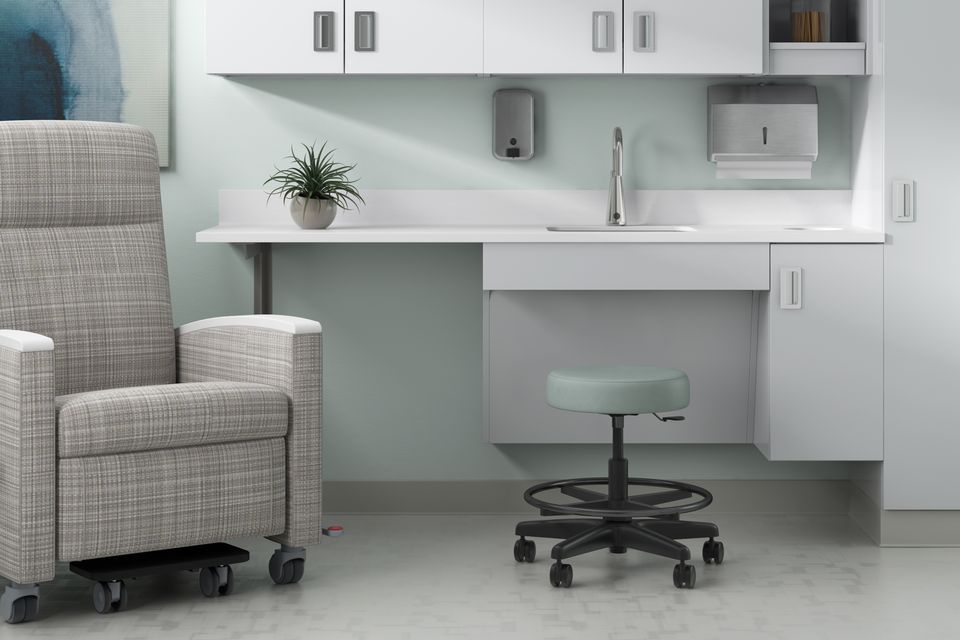 Physician exam stool hero