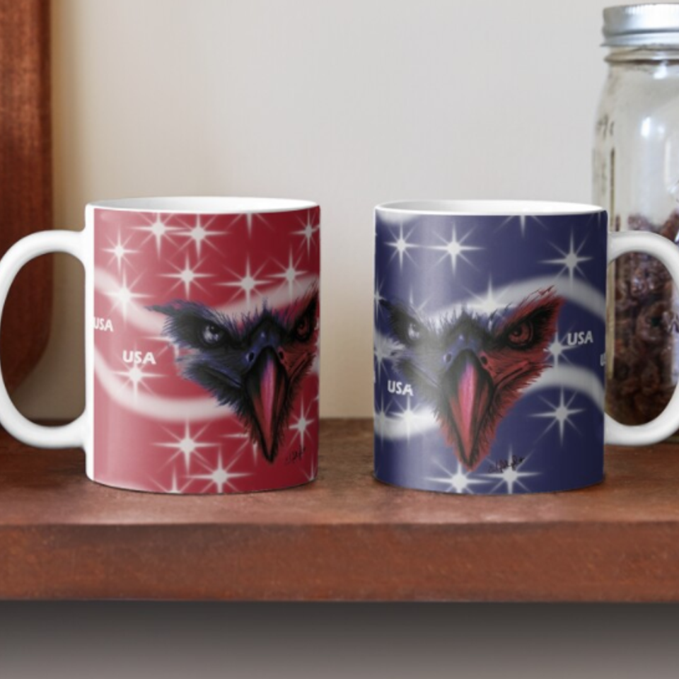 Eagle face usa classic mug