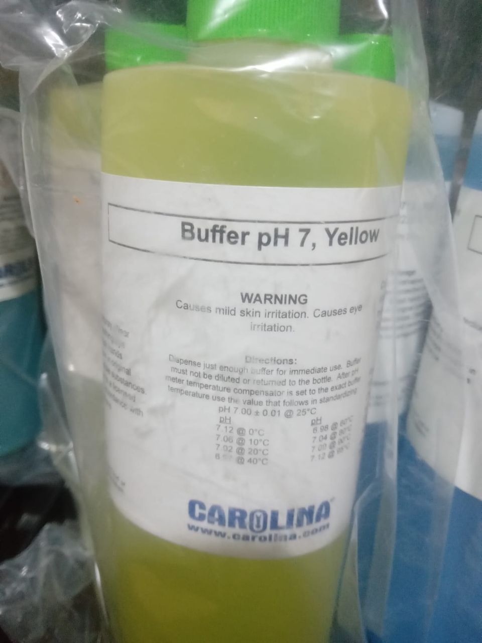 Buffer ph 7 yellow