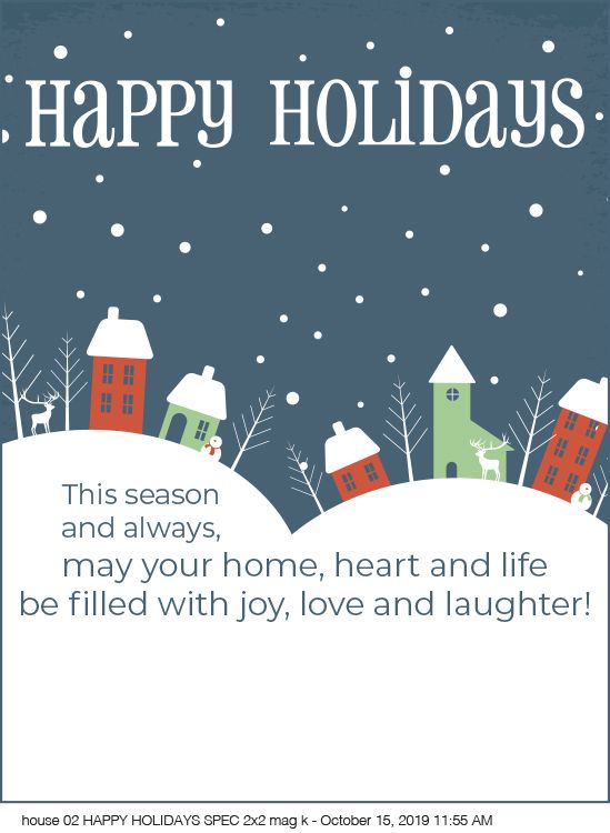 House 02 happy holidays spec 2x2 mag