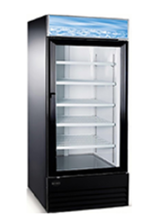 Commercial Restaurant Reach In Cooler Refrigerator or Freezer Display Merchandizer with One Glass Door