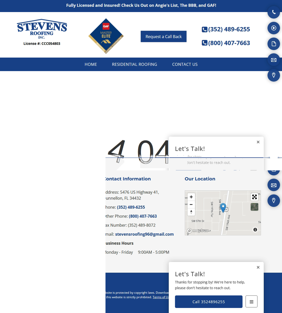 Stevens roofing