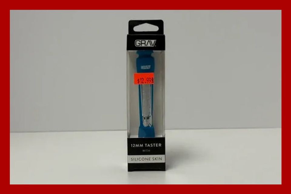 Grav 12mm Taster Blue Hand Pipe