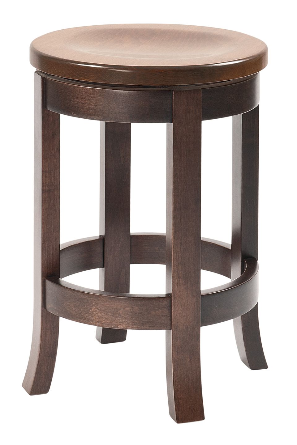 Rh belmont barstool woodseat 24in