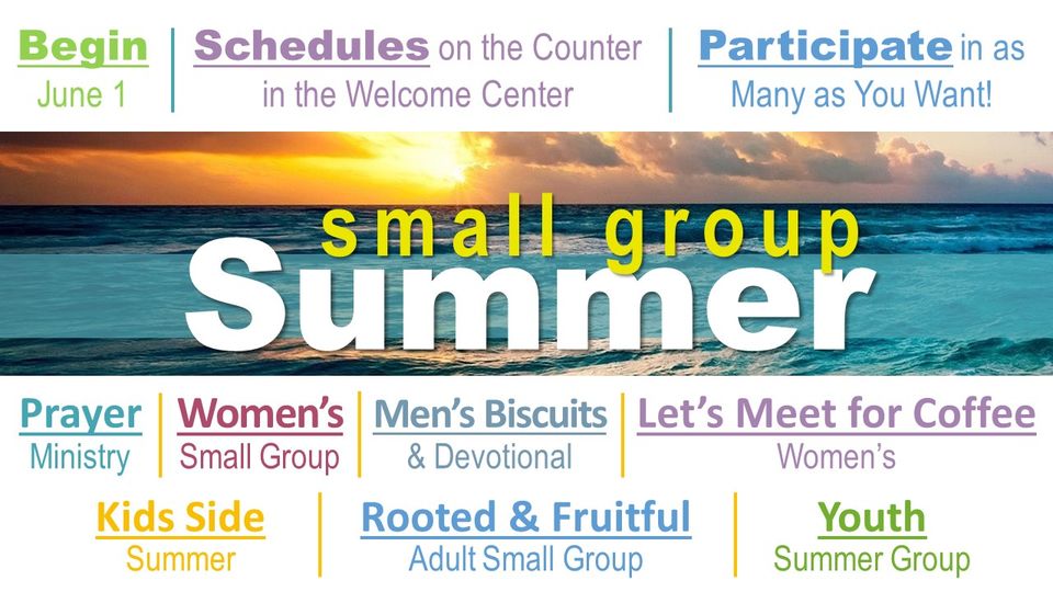 2026 small group summer promo slide