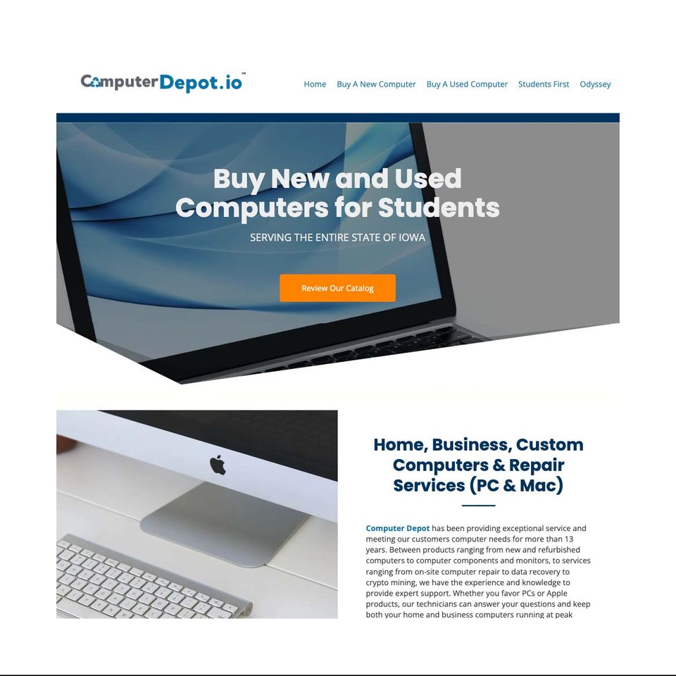 Computer depot website