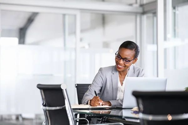 African american woman in an office