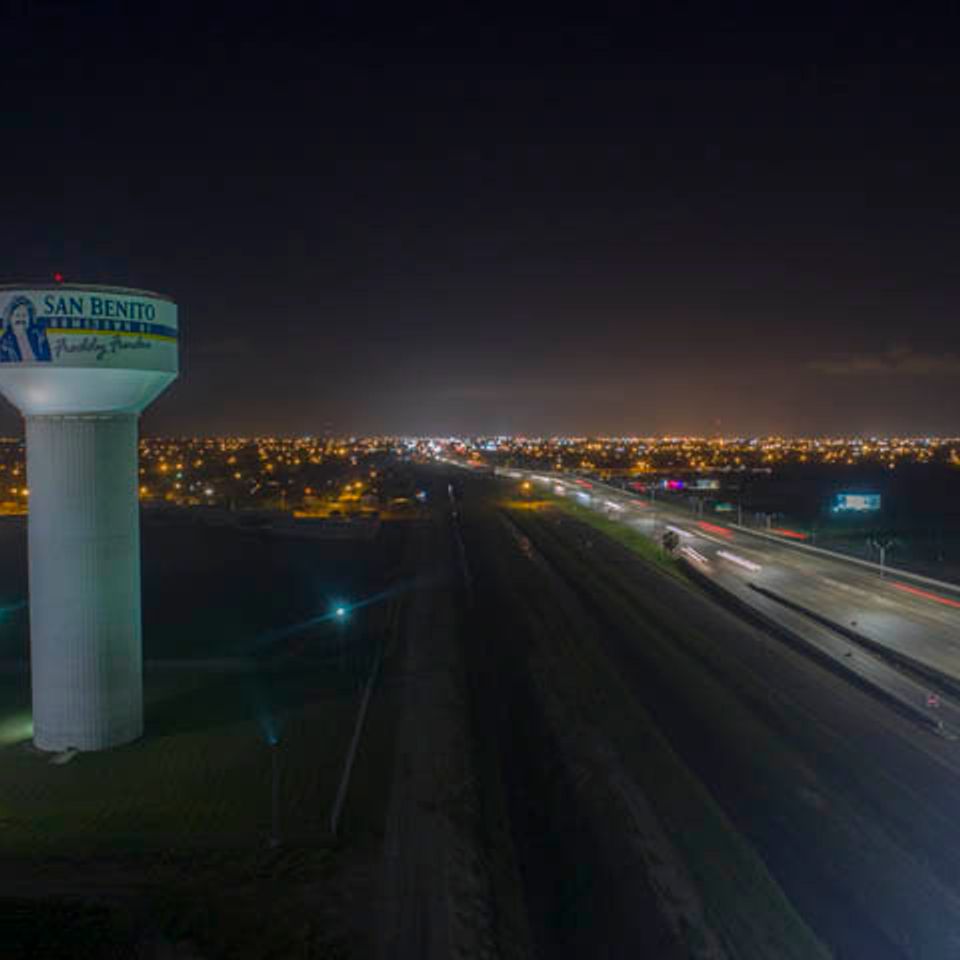 Freddy fender water tower night