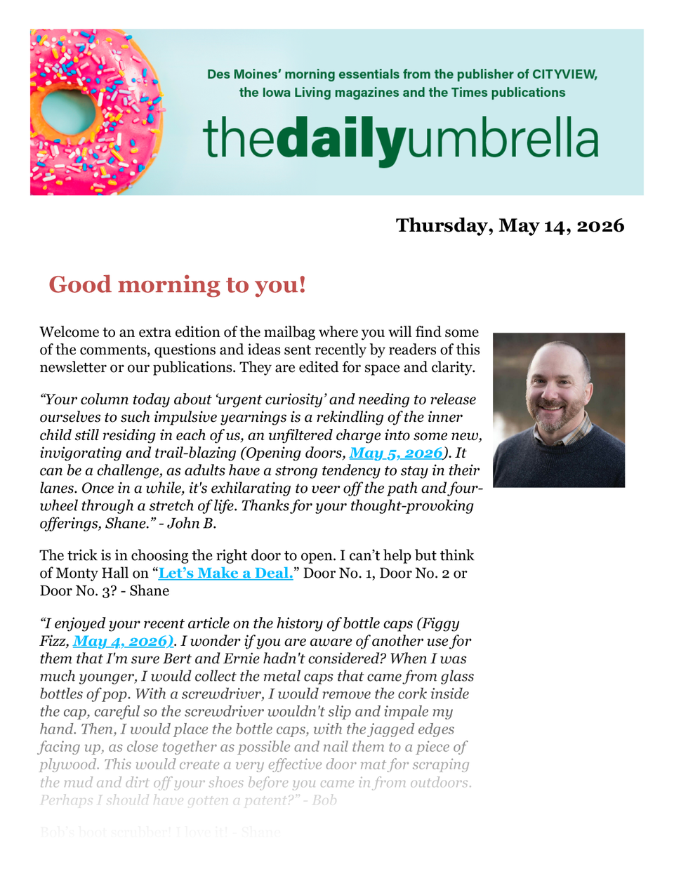 Daily umbrella may 14  summit proposes pipeline change in 12 counties   3.89 gas  where do many flat tires occur  1