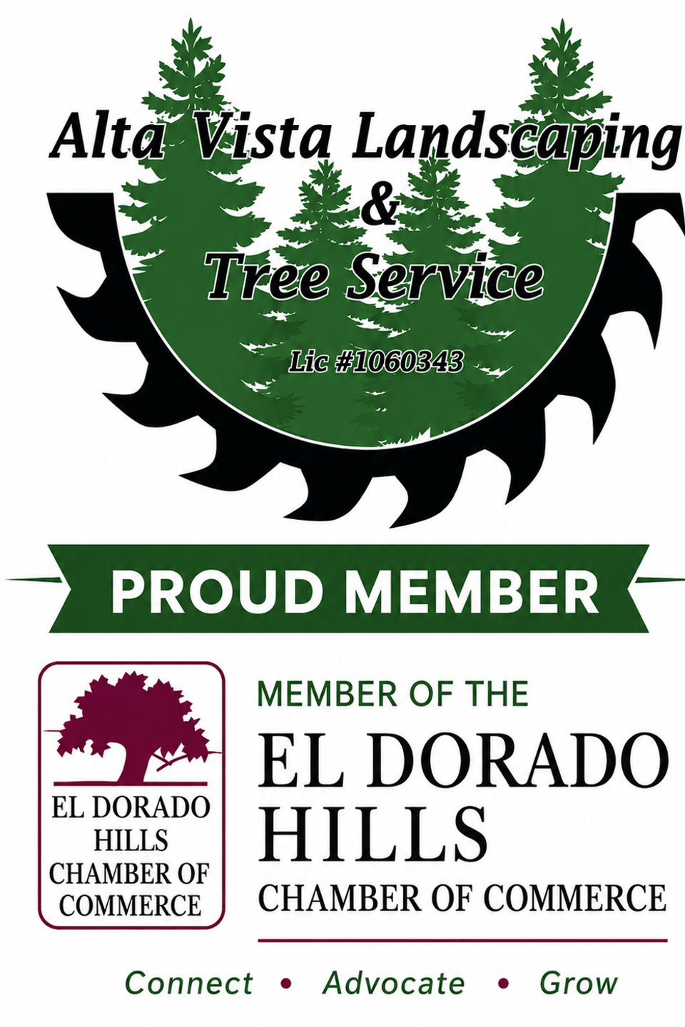 Alta Vista Landscaping and Tree Service member of the el dorado hills chamber of commerce