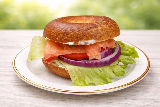Smoked Salmon Breakfast Bagel