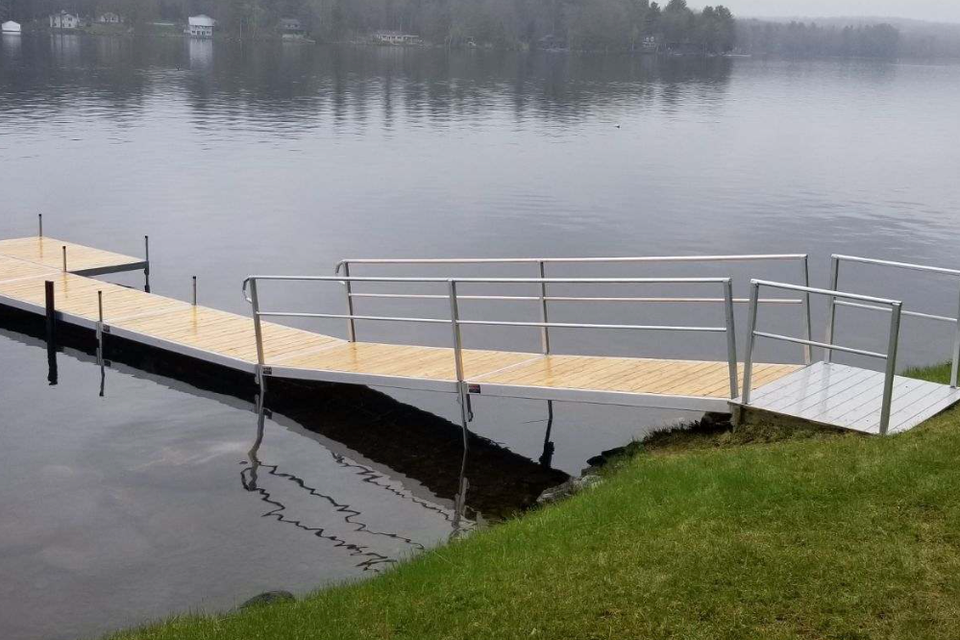 Dock with ramp