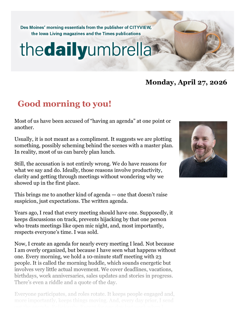 Daily umbrella april 27  man in critical condition after dm apartment fire  endless shrimp returns  what do clouds wear under their shorts  1