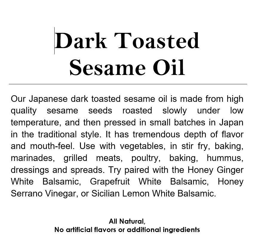 Toasted sesame oil