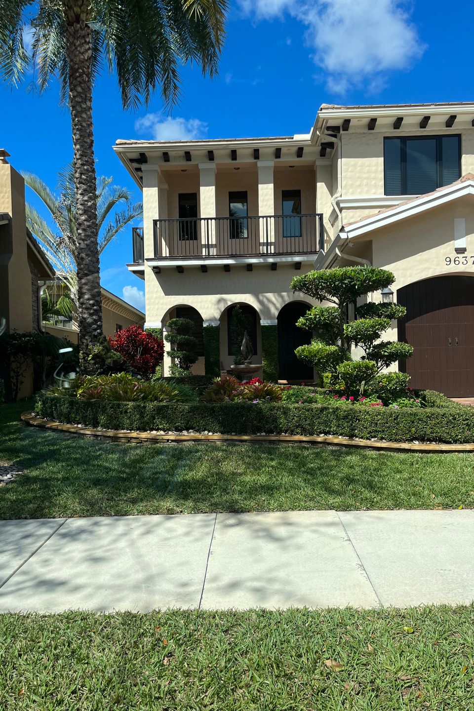 Landscaped house