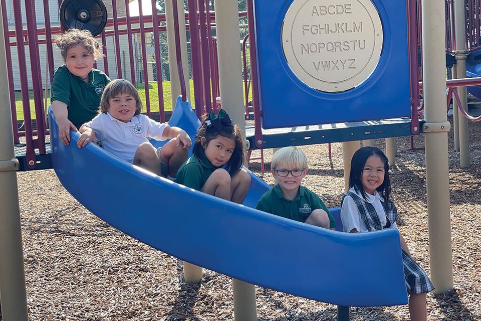 Christ the King Elementary students enjoy recess at the school. Photo courtesy of Christ the King Elementary School.