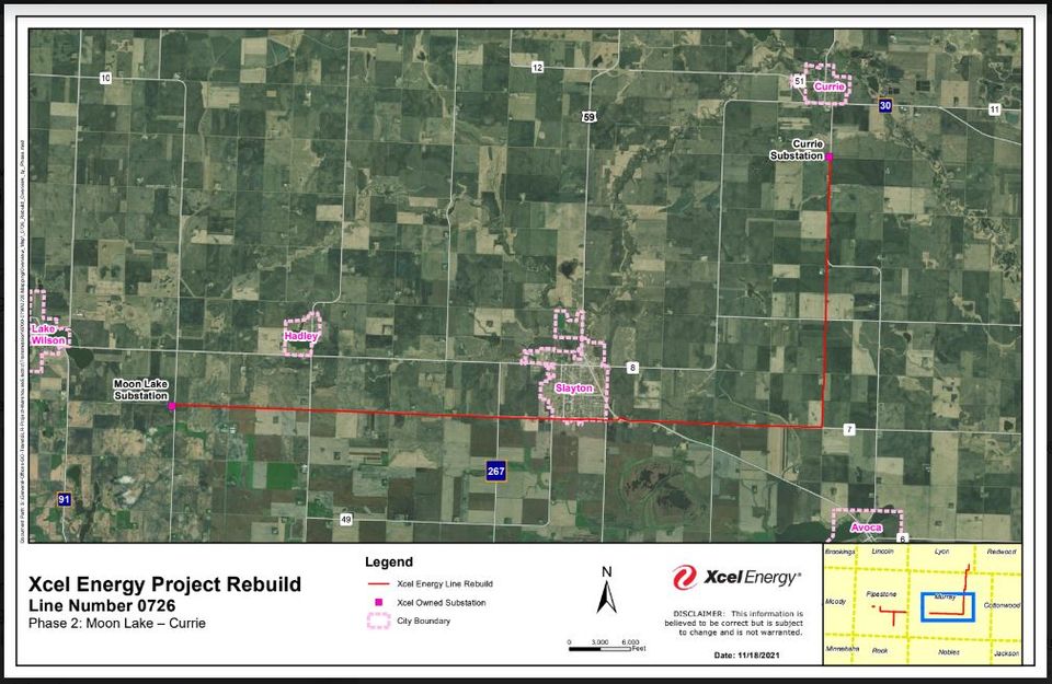 Xcel energy project map