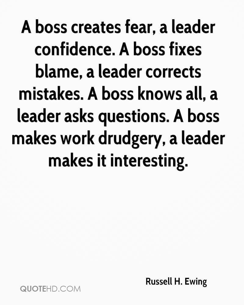 Boss v leader