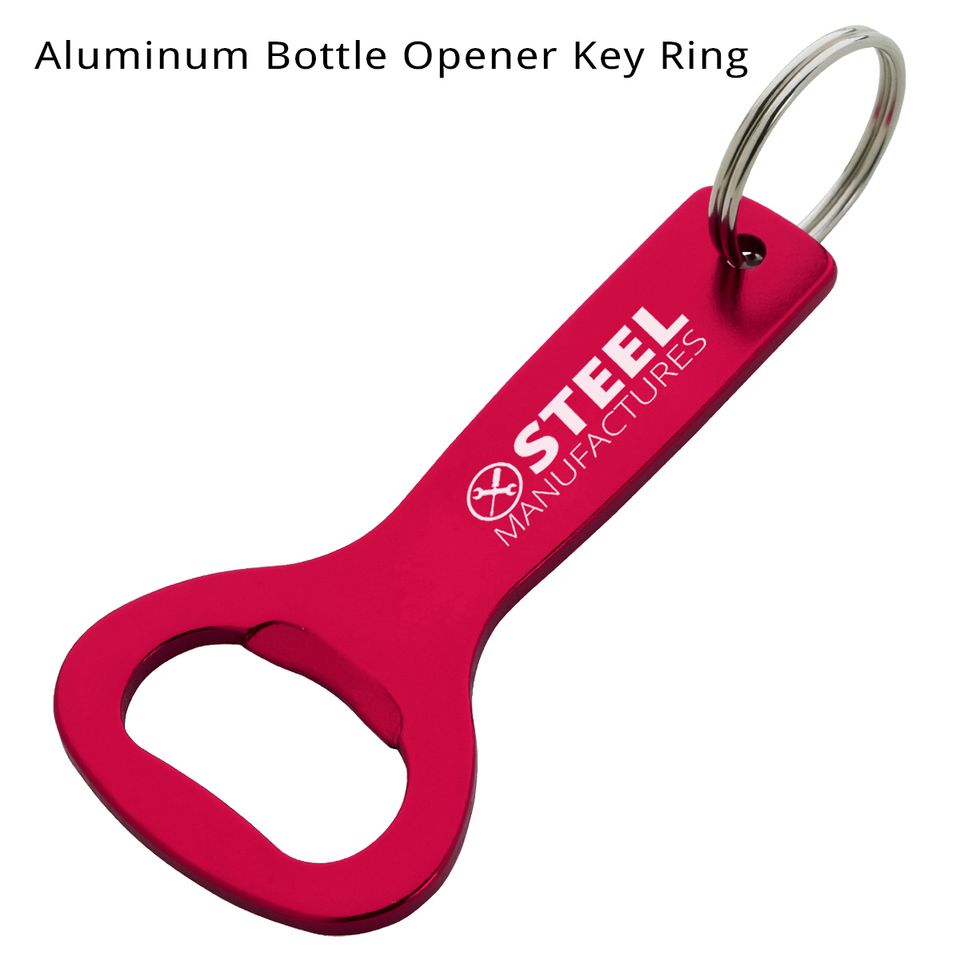 Aluminum bottle opener key ring