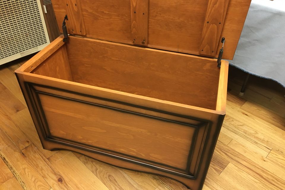 Blanket chest open