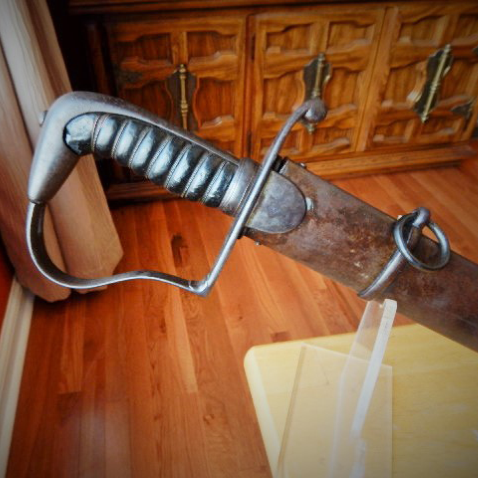Rare mock horsehead pommel dragoon officer's sword files520170913 20920 mmqwma
