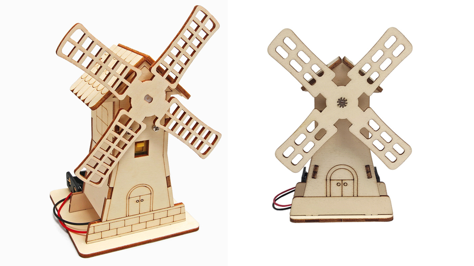 13. okyn g5517 electric windmill hut student educational science and education toys creative technology production handmade (1 2)