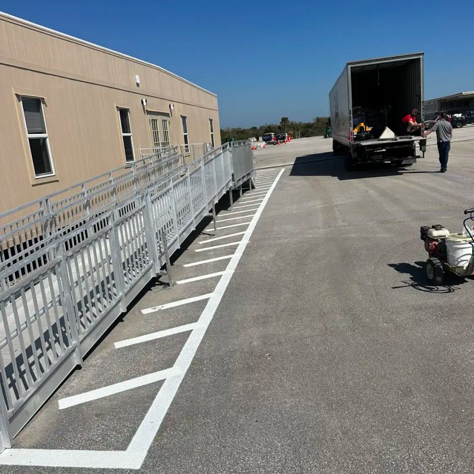 Palm bay asphalt striping 260