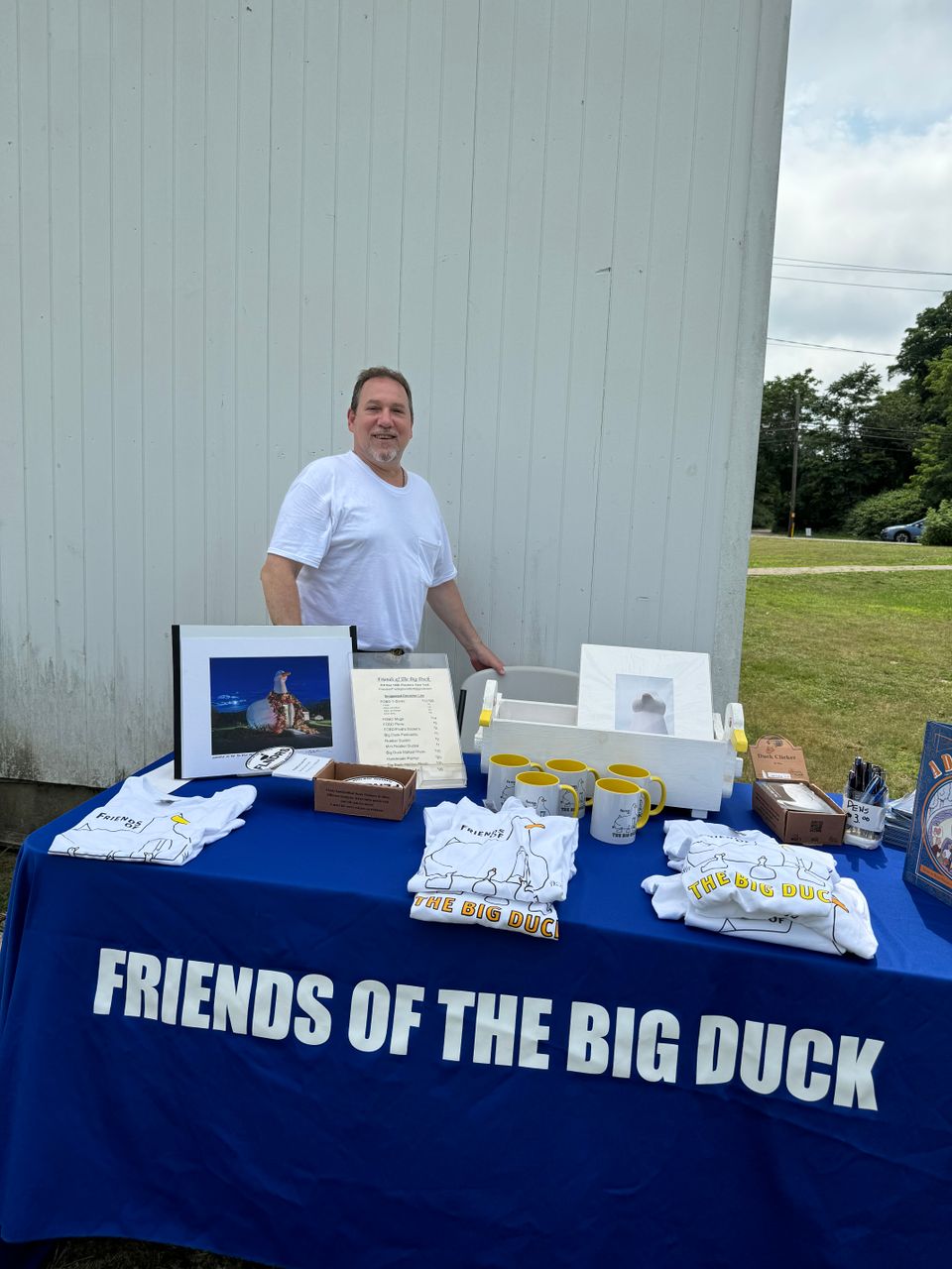 FOBD President Neil Young also offered branded merchandise for sale.