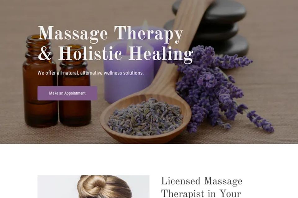 Holistic healing website design theme original