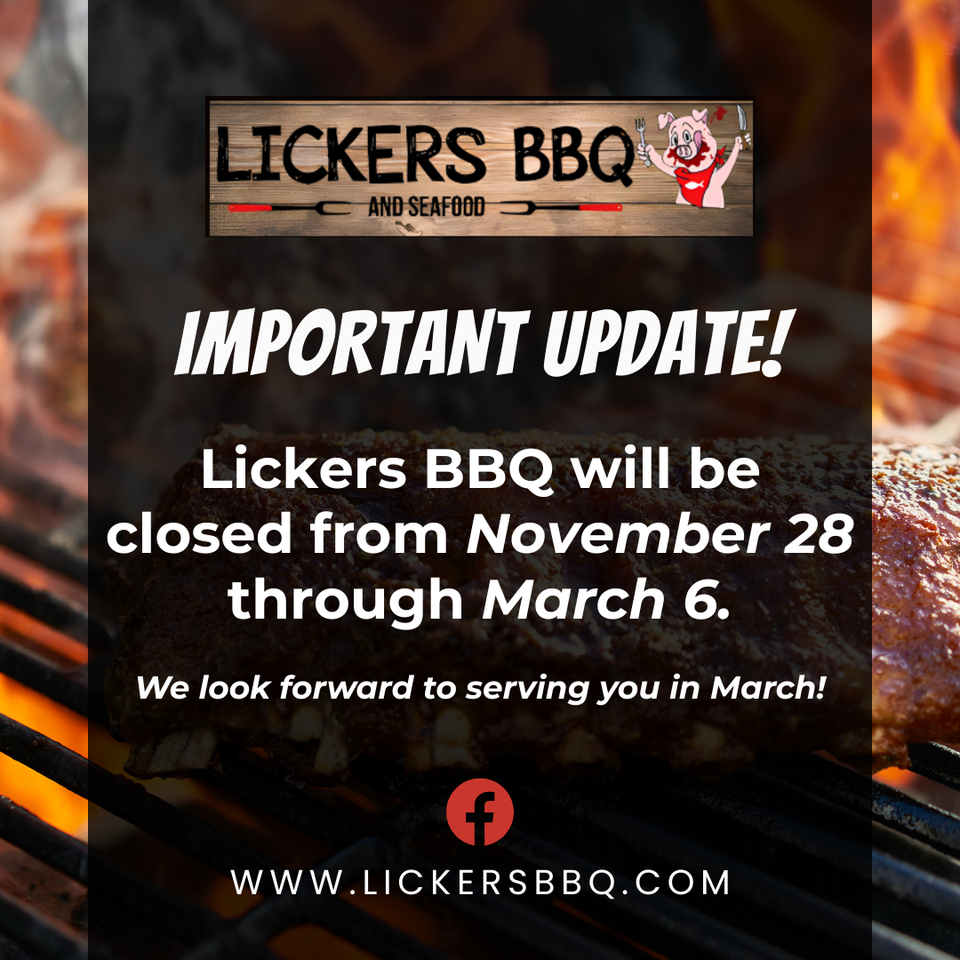 Lickers bbq flyers
