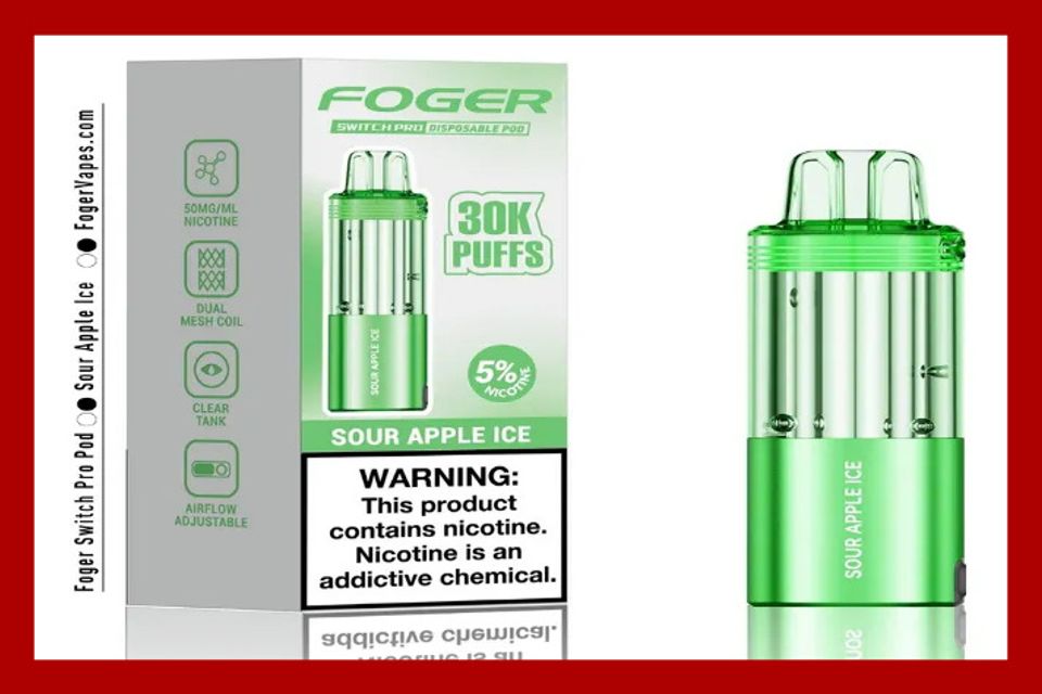 Foger Sour Apple Ice Disposable Pod