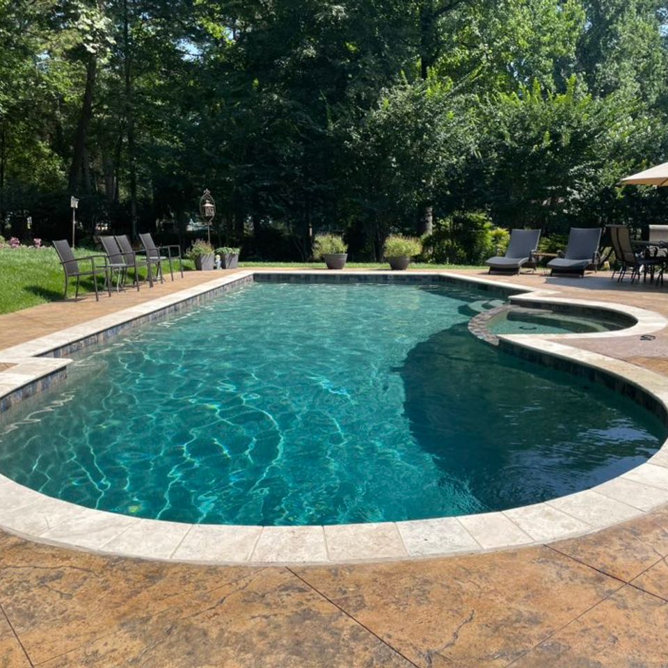 Pool daddy pool shape backyard