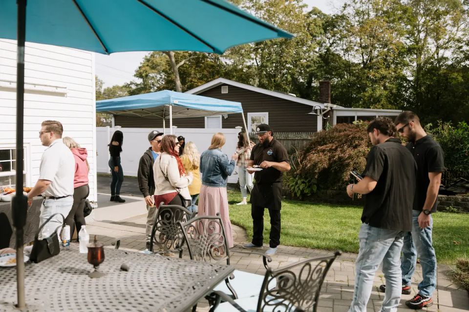 Raw bar catering event, catered by Shore2Shore Shucking of Long Island