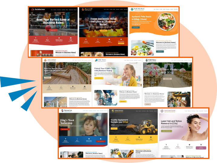 Over 250 templates