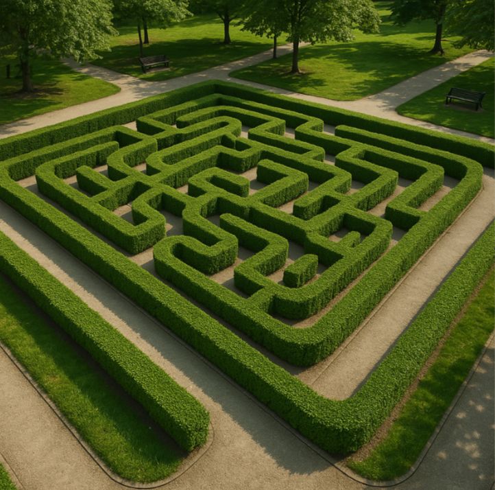 Maze garden fairland township