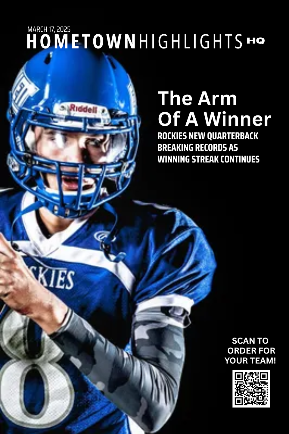 Hometown Highlights Souvenir Magazine Cover - Football