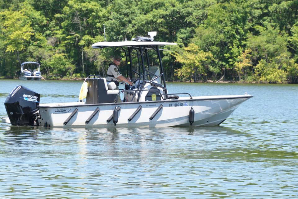 Pennsylvania Fish & Boat Commission patrol boat. 