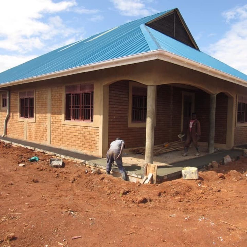 House on top of water tank in uganda