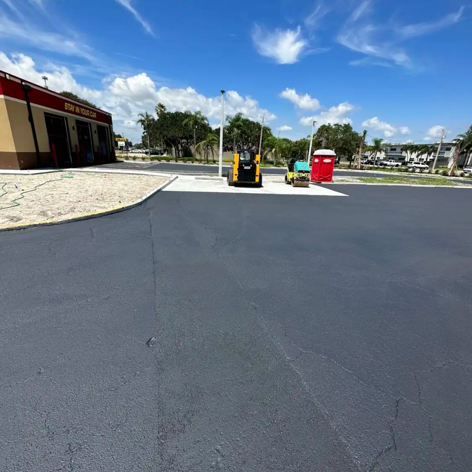 Palm bay parking lot resurfacing 29
