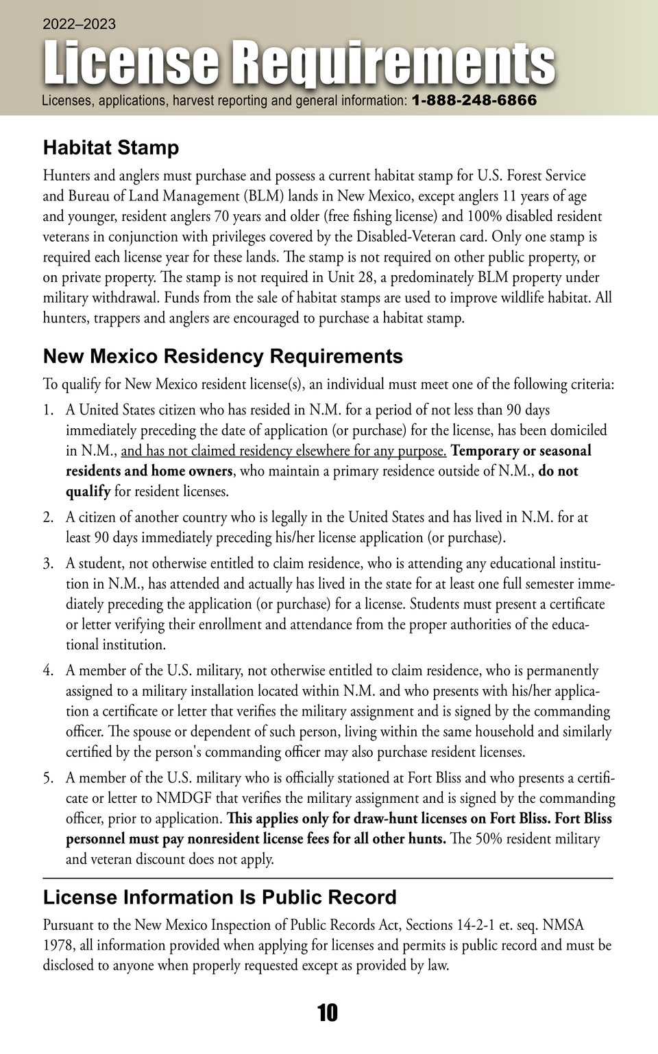 2022 2023 new mexico hunting rules and info 14