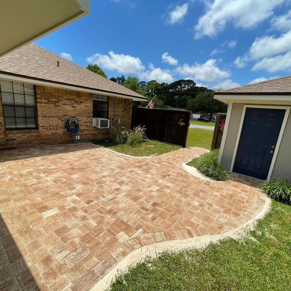 Backyard pavers 2