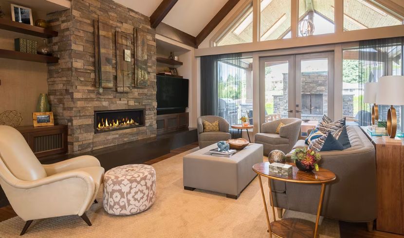 Echelon gas fireplace