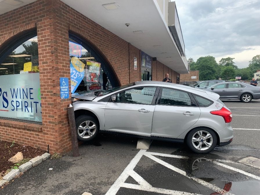 Storefront car crash
