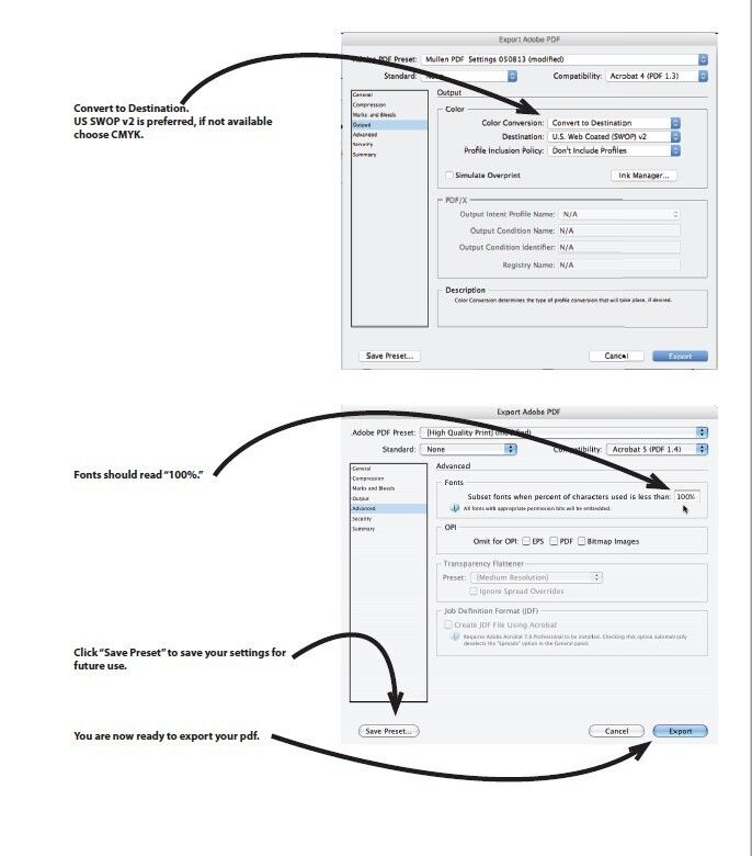 Export2 page