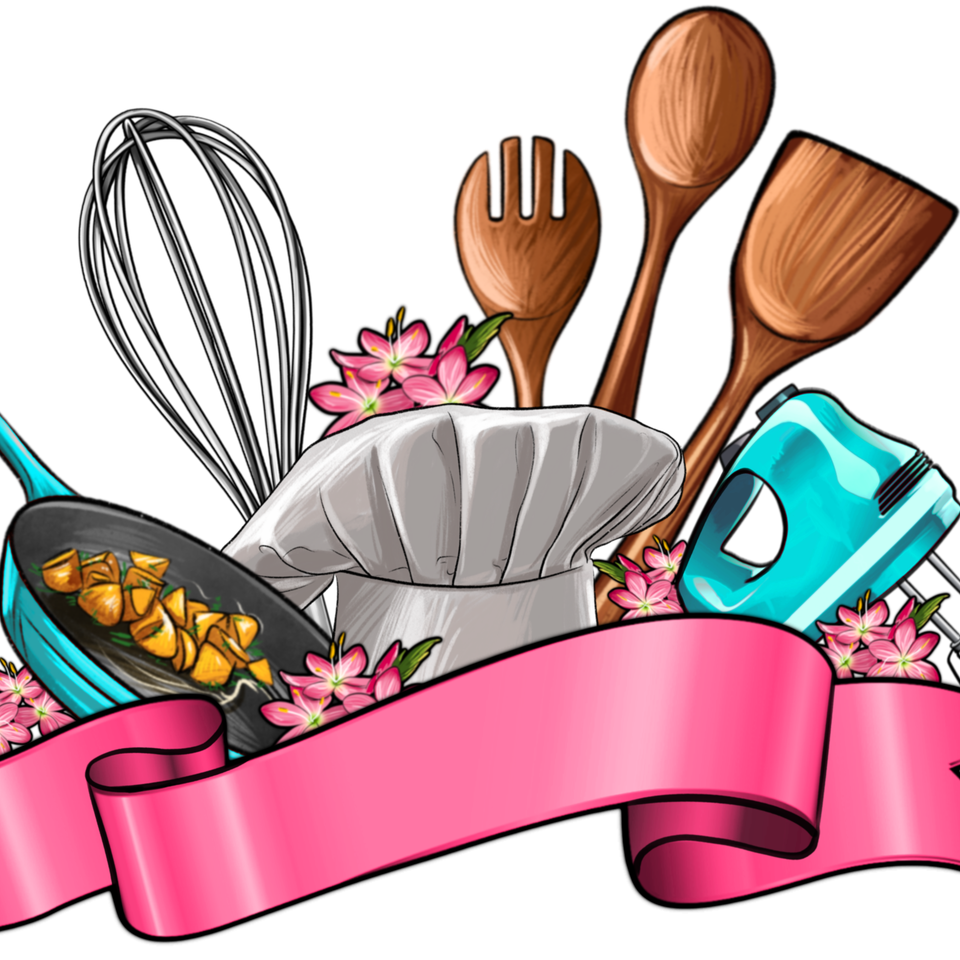 Cooking   chef hat and kitchen tools personalize