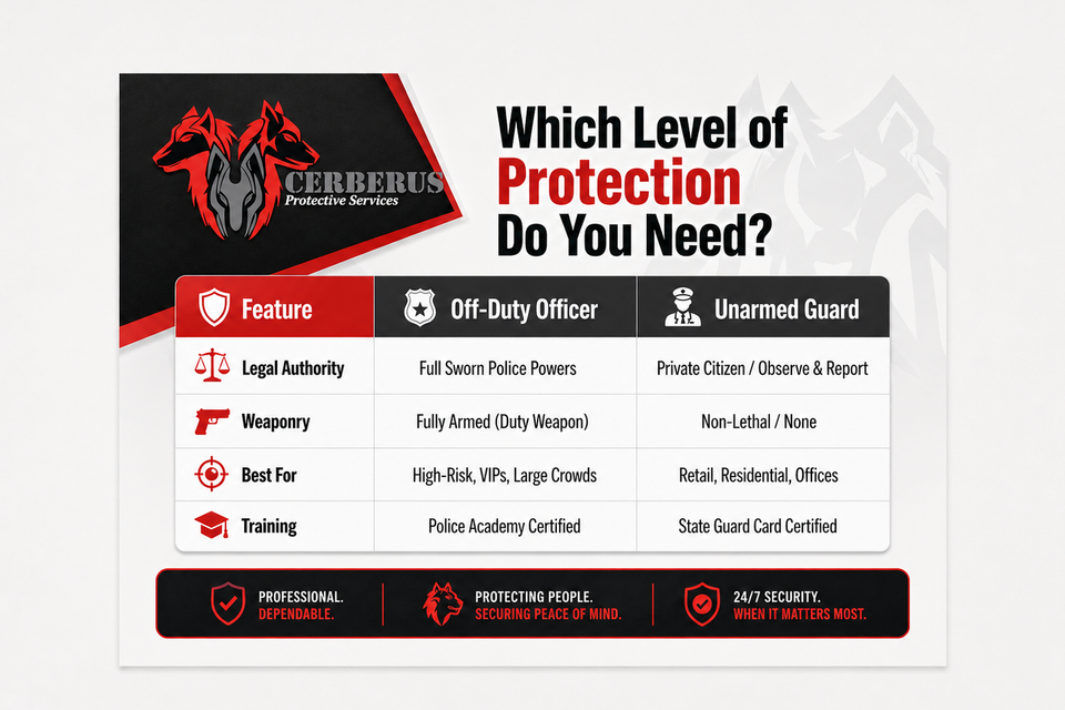 California event security services with off-duty officers and unarmed guards for private events and large crowds