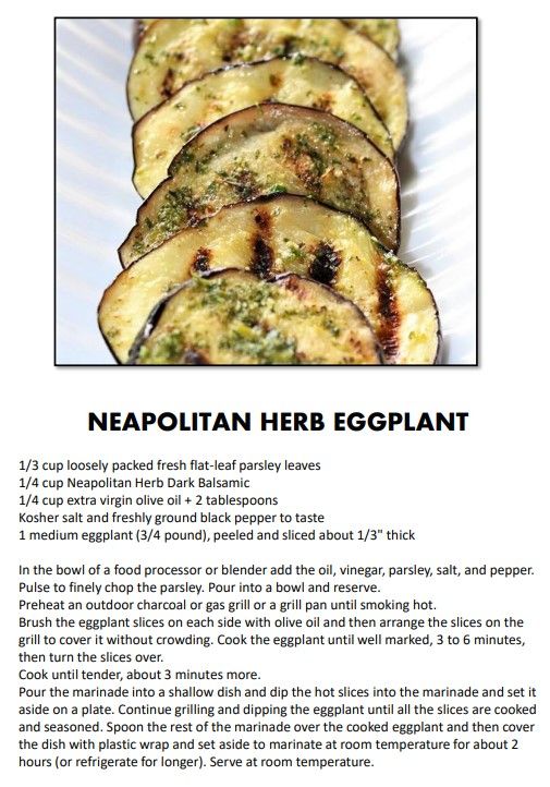 Neapolitan herb eggplant