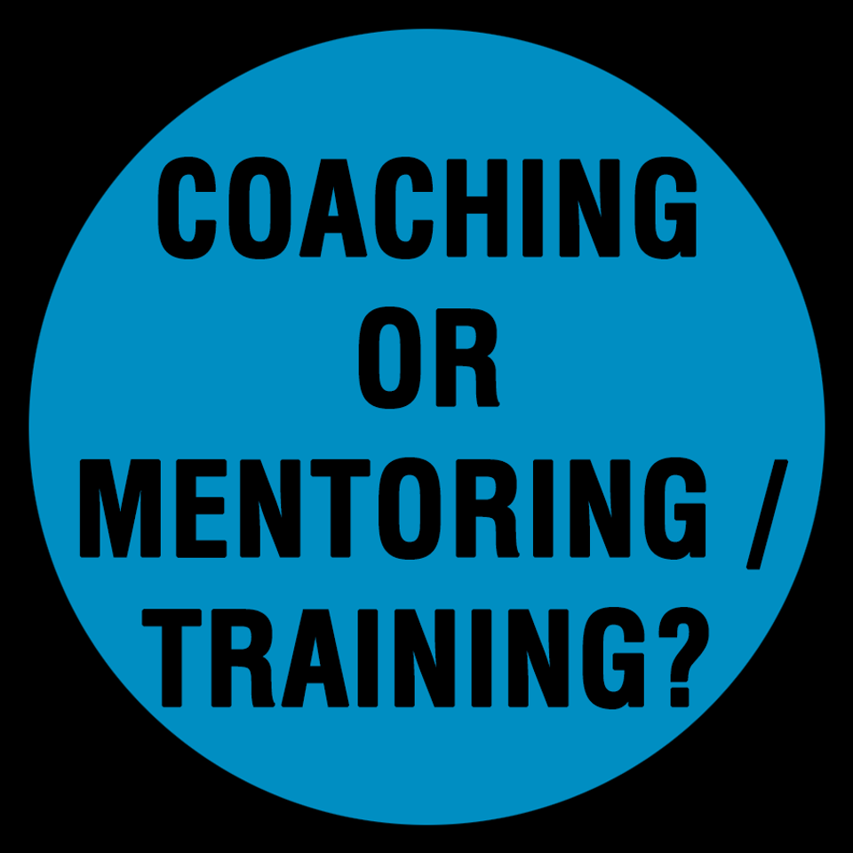 Coaching or mentoring training